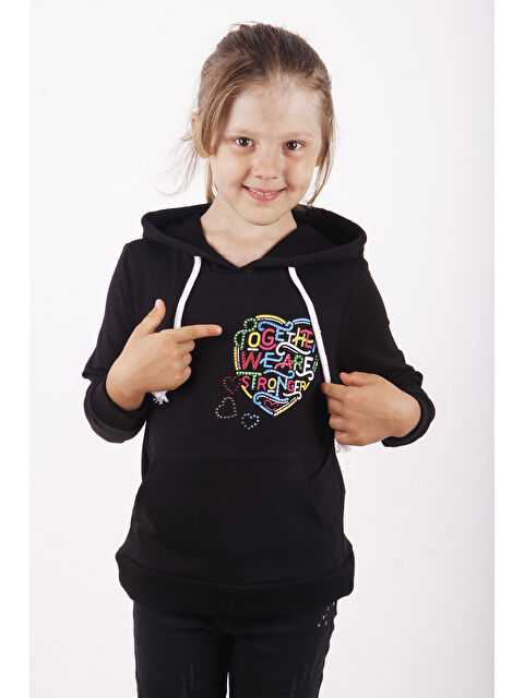 Toontoykids Kız Çocuk Stronger Baskılı Sweatshirt