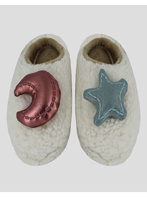 Chirpy STAR - Yıldız ve Ay Desenli Çocuk Ev İçi Terlik - S000251907-20063