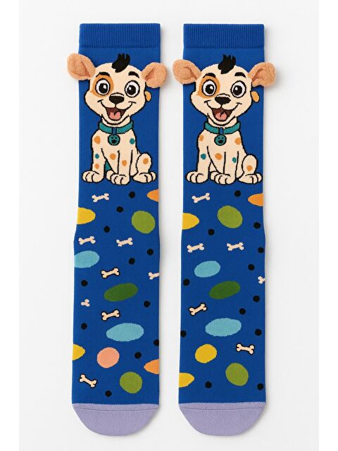 Katia And Bony Çocuk Köpekli Kulak Aksesuarlı Dizüstü Çorap - S000481259-23173