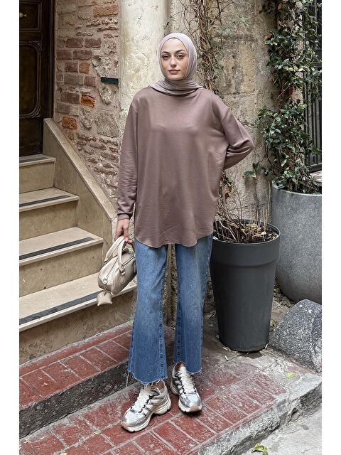 Lamelif Basic Sweat Kahverengi - S000519142-19413