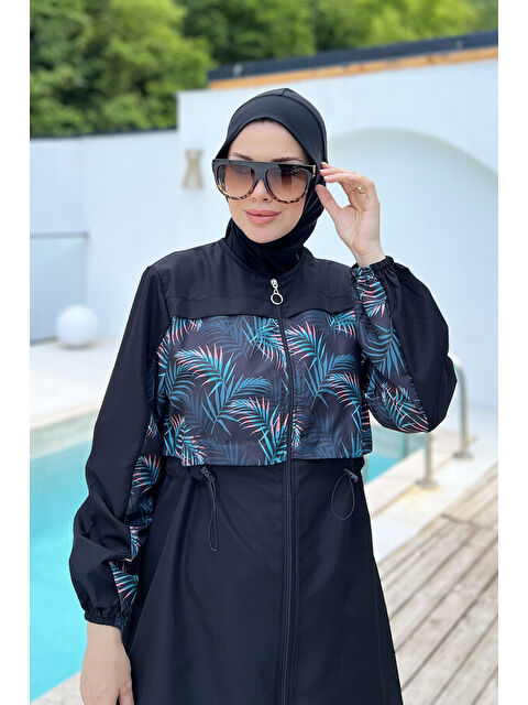 Remsa Tek Üst Paraşüt Tam Kapalı Tesettür Mayo 2451 Yaprak - S000358440-19351