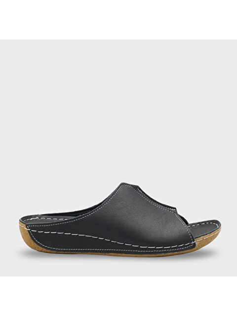 Capone Outfitters Marielle Hakiki Deri Soft Konfor Kadın Terlik - S000516866-1720
