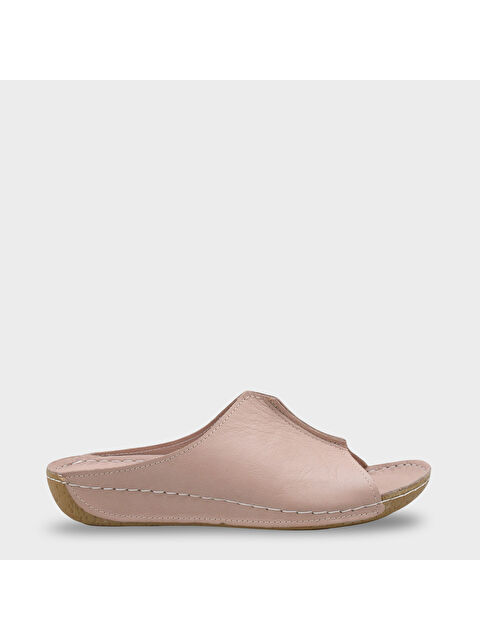 Capone Outfitters Marielle Hakiki Deri Soft Konfor Kadın Terlik - S000516866-26429