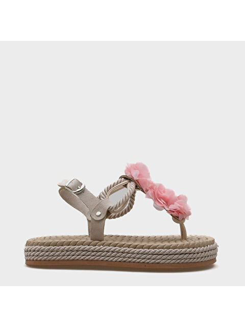 Capone Outfitters Cornelia Hasır Parmak Arası Çiçekli Kadın Sandalet - S000516880-19928