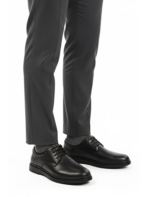 Ayakmod Siyah Hakiki Deri Erkek Casual Ayakkabı DSN 2027 M - S000445415-19351