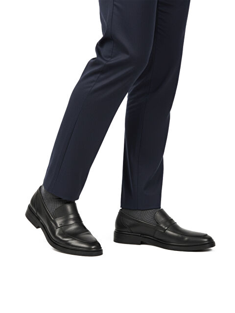 Ayakmod Siyah Hakiki Deri Erkek Casual Ayakkabı DSN 2033 M - S000445417-19351