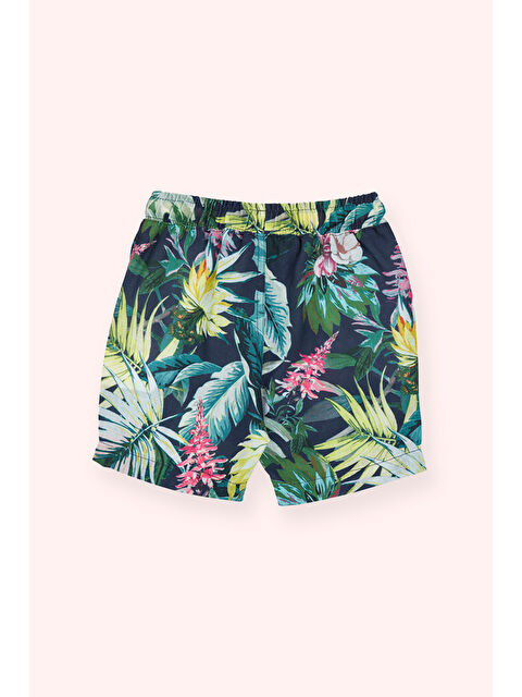 Panço Erkek Bebek Desenli Lacivert Şort - S000523873-21164