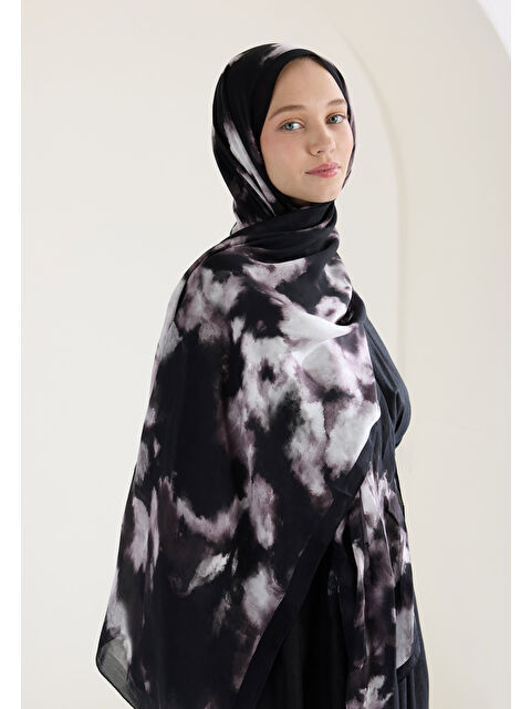 Fresh Scarfs Lola Floş Viskon Şal Mor - S000426917-20042