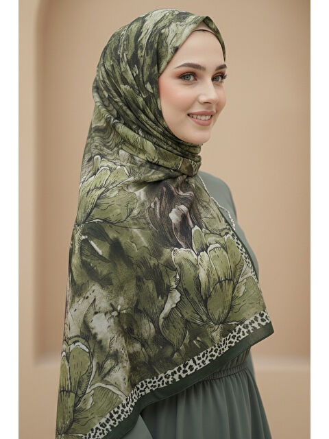 Tofisa Rustik Bloom Serisi Bambu Crash Şal Haki - 28002-HAKI - S000474452-18547