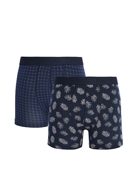 TUDORS Erkek 2 li Pamuk Elastanlı Esnek Kumaş Boxer - S000316086-23173