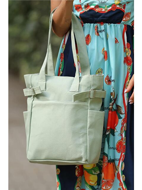 Letoon Günlük Çift Fermuarlı Toka Detaylı Cepli Omuz Çantası - S000269338-18194