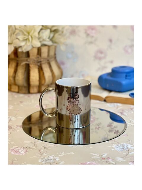 Bam Hediyelik Eşya Kız Kardeş Tasarımlı Gümüş Kupa - S000290402-23173