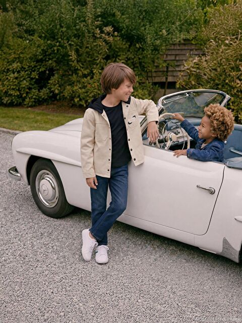 Civil Boys Çift Cepli Kapüşonlu 6-9 Yaş Gömlek - Koyu Taş Rengi