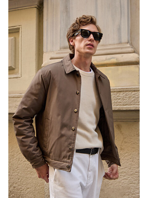 Danger Erkek Basic Mont Ceket Kahverengi - S000433825-19413