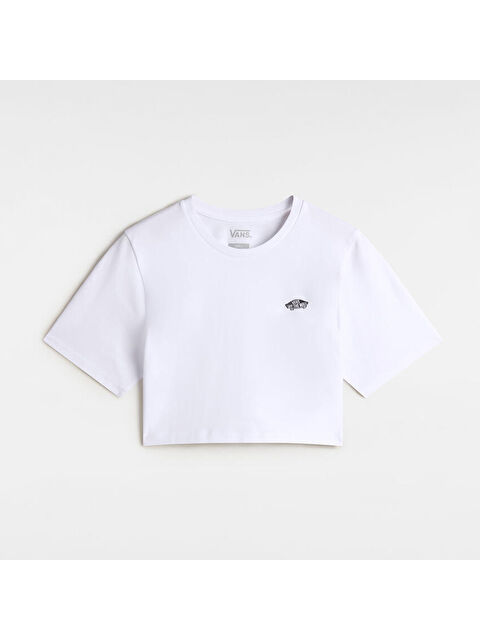 Vans Style 76 II Crew Crop Kadın Beyaz Tişört - S000531187-20063