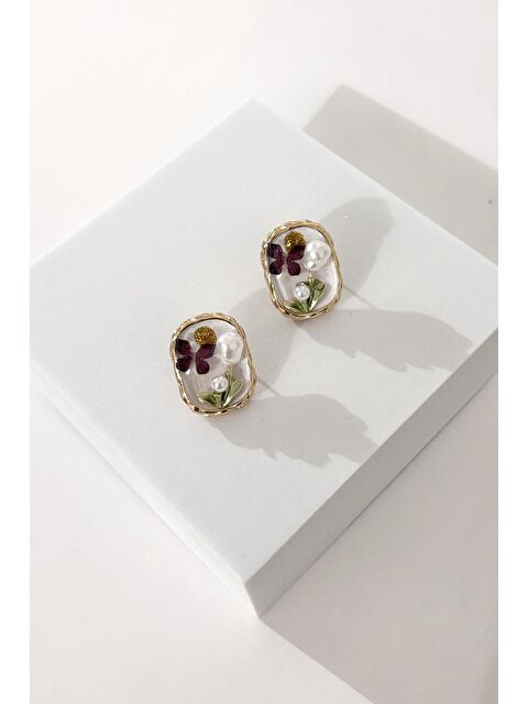 New Obsessions Mineli Bahar İnci Dalı Kadın Küpe - S000427111-20076