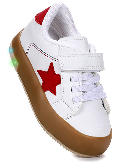 Kiko Kids Rena Günlük Cırtlı Işıklı Erkek Bebek Spor Ayakkabı - S000445424-37232