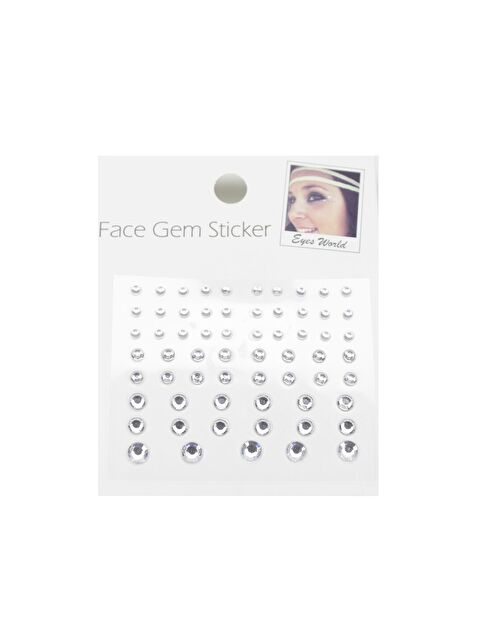 New Obsessions Yuvarlak Şeffaf Yapışkanlı Yüz - Vücut Taşı - S000321507-18105