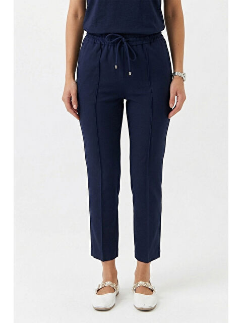 Remsa Yandan Cepli Nervür Dikiş Detay Pantolon 153 Lacivert