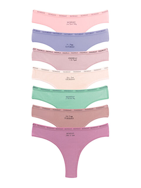 Dominant Kadın Haftanın Günleri Pamuklu Külot 7'li Paket