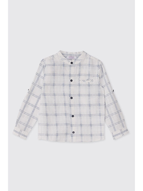 Panço Erkek Bebek Hakim Yaka Beyaz Gömlek - S000531694-20063