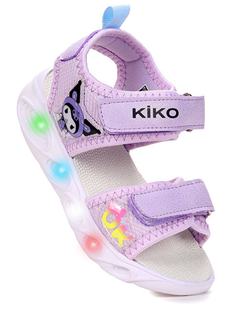 Kiko Kids Kuruza Günlük Işıklı Cırtlı Kız Çocuk Sandalet Ayakkabı - S000393312-17878