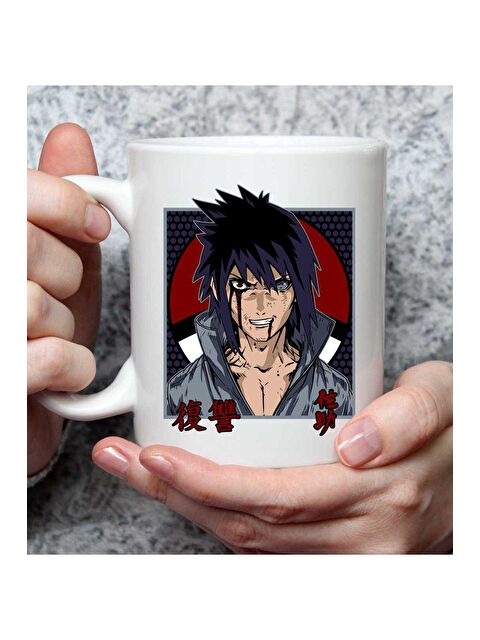 Bam Hediyelik Eşya Sasuke Anime Tasarımlı Kupa Bardak - S000290425-23173
