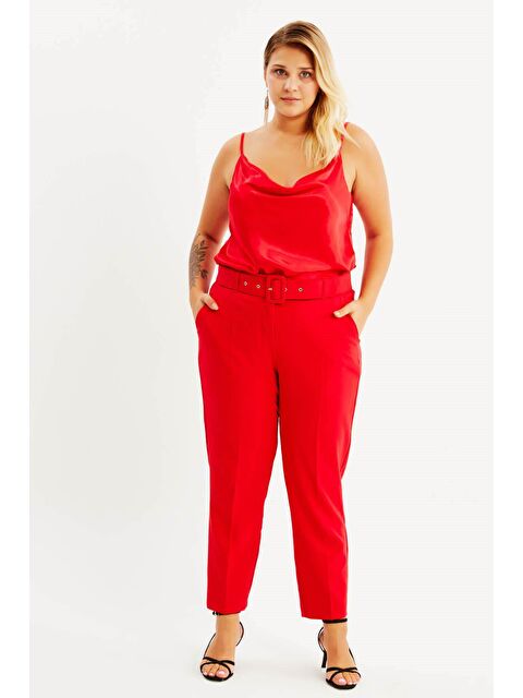 Mylinemoda Cep Detaylı Kemerli Klasik Pantolon - S000242104-20045