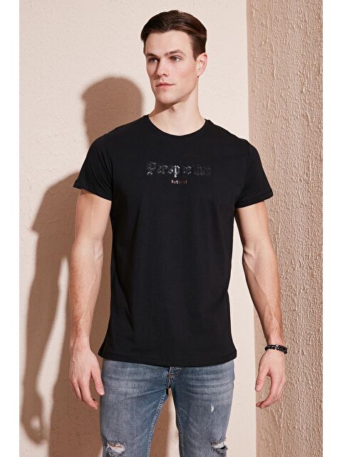 Buratti Pamuklu Slim Fit Bisiklet Yaka %100 Pamuk Tişört 541PERSPECTIve - S000139024-19351