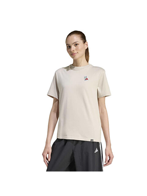 Adidas Soft Sport Kadın Beyaz Yuvarlak Yaka Tişört - S000531193-20063