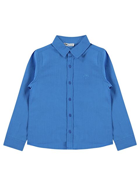 Civil Boys Basic Uzun Kol 10-13 Yaş Gömlek - Mavi