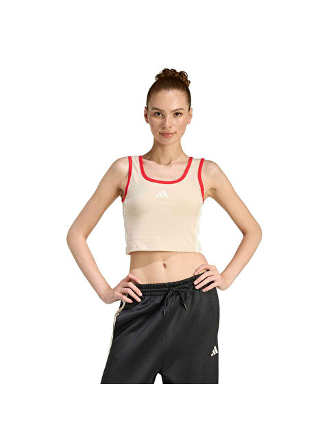 Adidas Stadium Kadın Ekru Yuvarlak Yaka Atlet - S000531194-19965