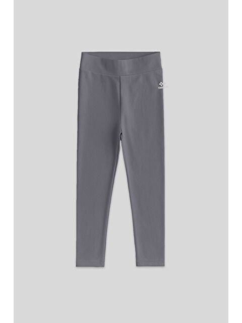 Tommylife Koyu Gri Yüksek Bel Dar Paça Kız Çocuk Tayt - 75047