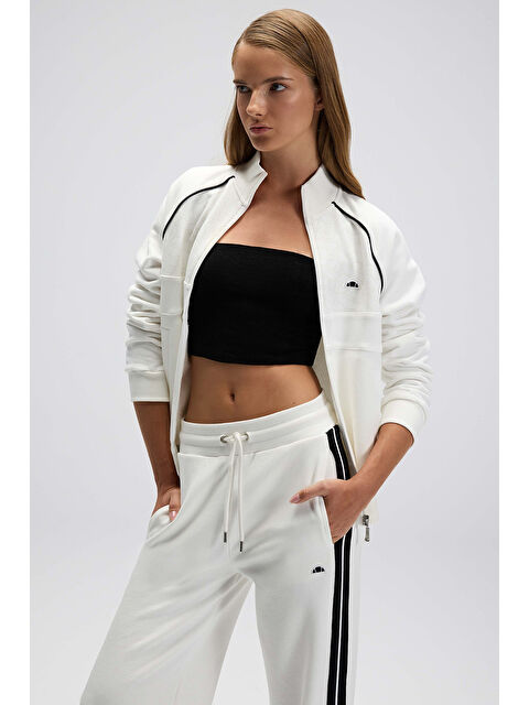Ellesse Pamuklu Regular Fit Logolu Dik Yaka Fermuarlı Kadın Sweat EF535-OF - S000531198-20063