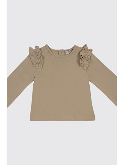 Panço Kız Bebek Uzun Kollu Bej Tişört - S000523877-19928