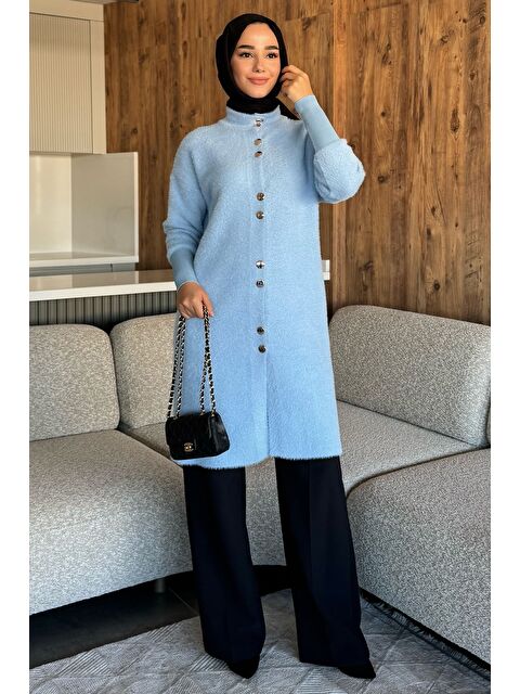 Julude Gold Düğmeli Tesettür Yumoş Triko Hırka - S000470392-17234