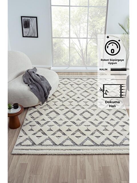 Konfor Halı Sevilla 5507 Bukle Yumuşak Örgü Modern Dokuma Halı-160x230 cm - S000162725-19966