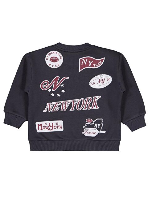 Civil Boys New York Baskılı 2-5 Yaş Sweatshirt - Gri 2-3 Yaş - S000483330-29666
