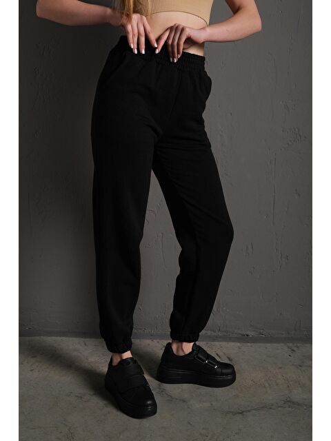 Trendseninle Siyah Kadın Eşofman Altı - S000112666-19351