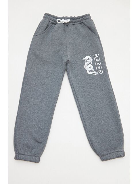 Fullamoda Dragon Baskılı Erkek Çocuk Jogger Eşofman Altı - S000436535-29666