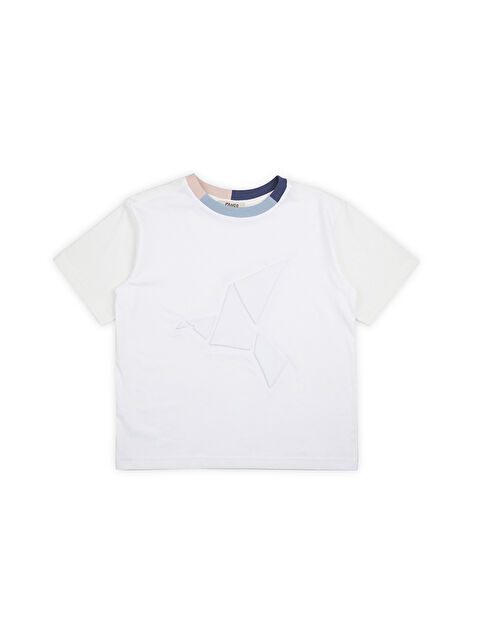 Panço Erkek Çocuk Kısa Kollu T-Shirt Beyaz - S000393772-20063