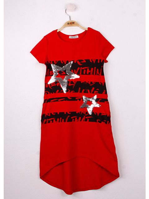 Toontoykids Kız Çocuk Yıldız Pullu Elbise - S000254175-20045