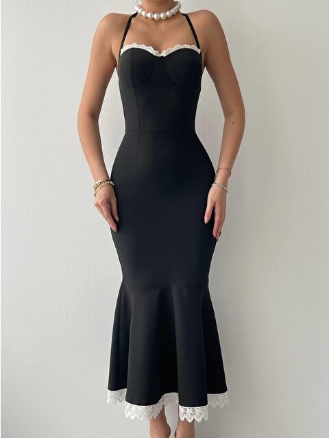 Jane's Monea Boyundan Bağlamalı Elbise - S000527724-19351