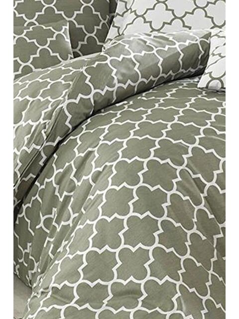 Çeyiz Diyarı Madalyon Çift Kişilik Nevresim Takımı Yeşil - S000493141-18194