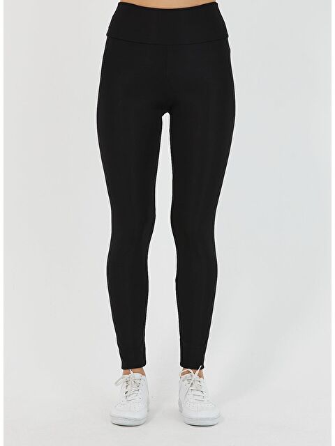 Mmetalic Kadın Siyah Yüksek Bel Toparlayıcı Tayt - S000233396-19351