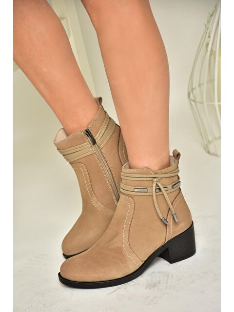 Fox Shoes T5557033 Vizon Kadın Bot - S000285816-26429