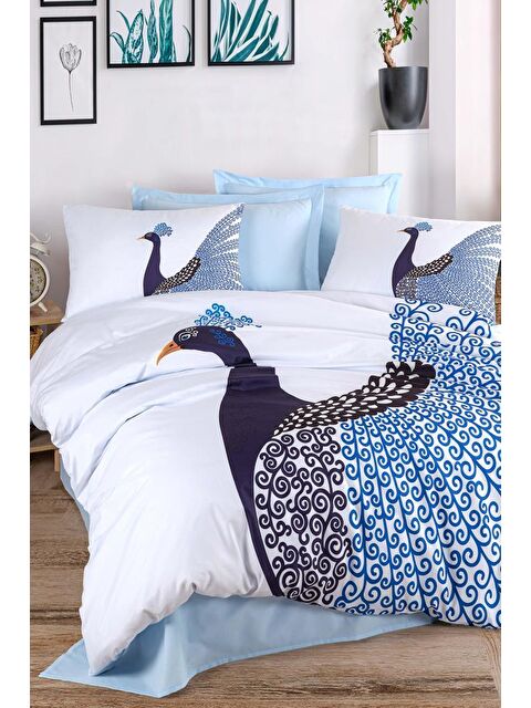 Çeyiz Diyarı Tavus %100 Pamuk Çift Kişilik Nevresim Takımı - S000493160-23173