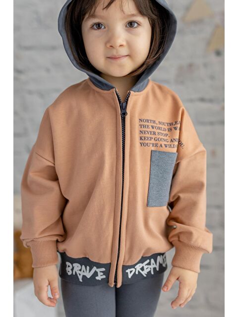 ZEYLAND Kız Çocuk Kapüşonlu Fermuarlı Sweatshirt - S000367099-20024
