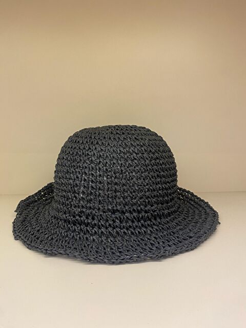 Luminos Butik Siyah Ithal El Örgüsü Hasır Şapka Hsr2083 - S000204221-1720