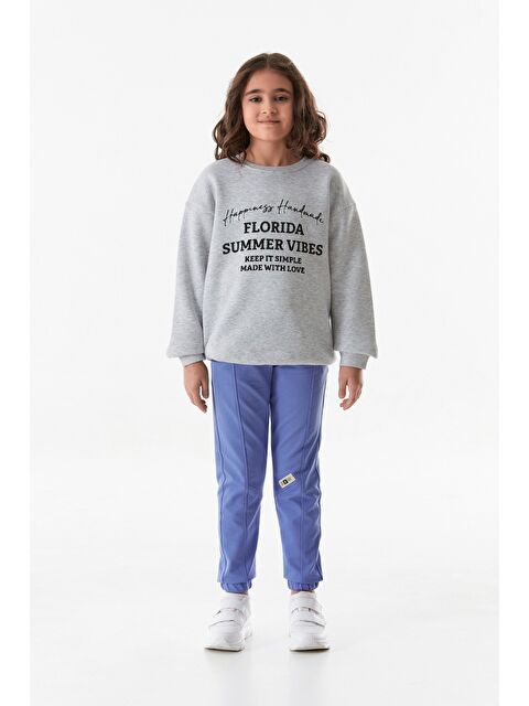 Fullamoda Beli Lastikli Çift Cepli Çimalı Jogger Unisex Çocuk Eşofman Altı - S000323126-20042